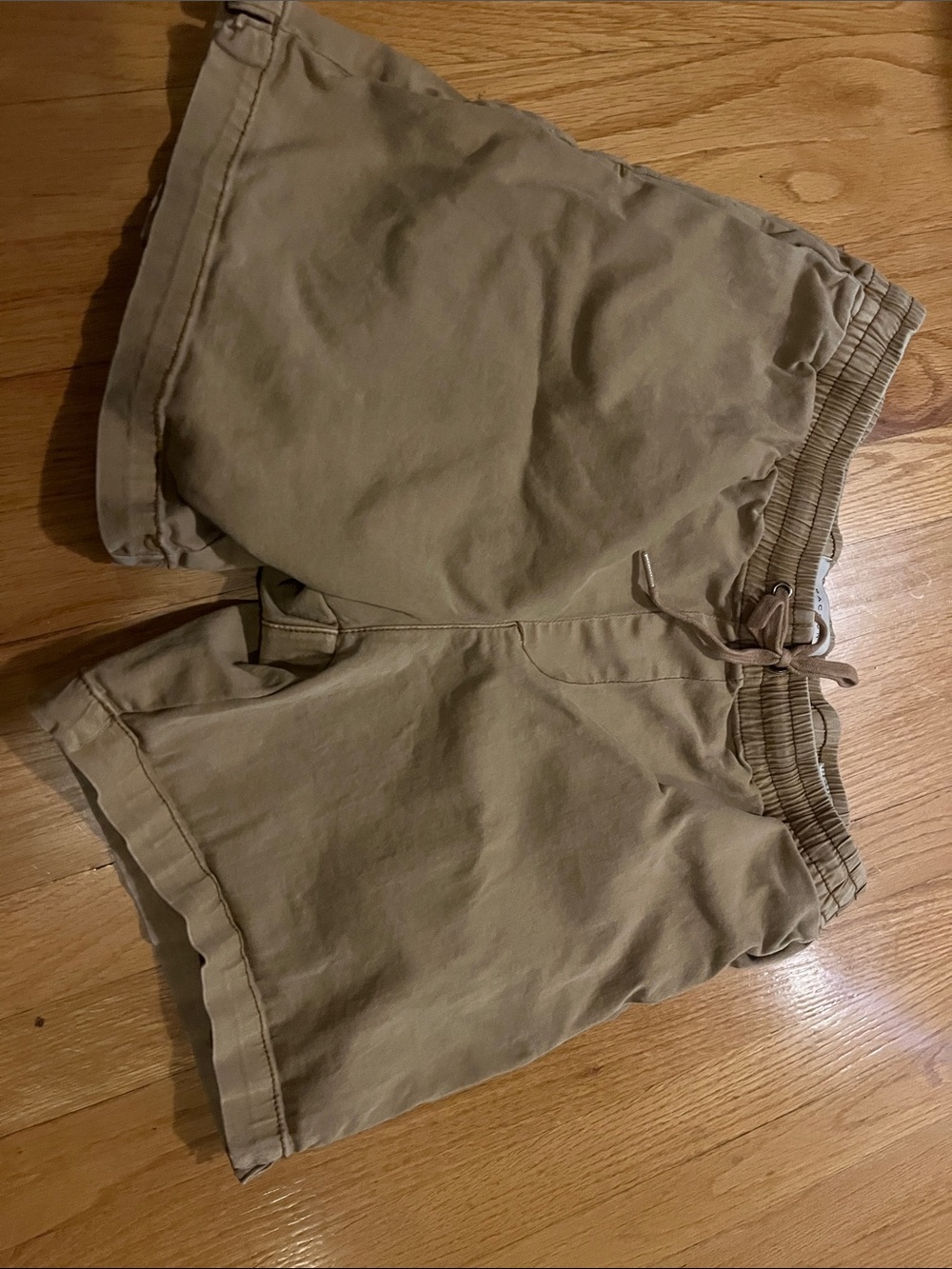 PacSun Men's Khaki Elastic Waist Pull-On Shorts